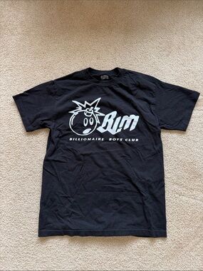 Billionaire Boys Club Black Tee with White Bomb Logo